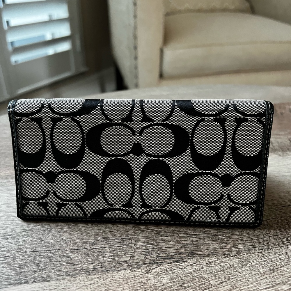 Coach Black Leather Wallet